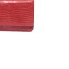 BARZAAR Matte Red Crocodile Leather Clutch Bag