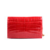 Shiny Red Crocodile Leather Sling Bag
