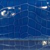 Barzaar Shiny Royal Blue Crocodile Leather Clutch Bag