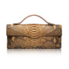 Python skin Clutch bag