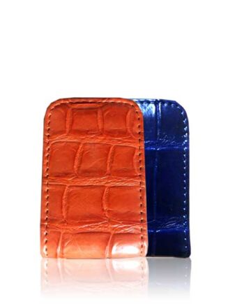 Crocodile Leather Money Clip