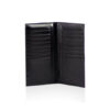 Crocodile Leather Long Wallet , Black