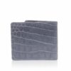 Crocodile Belly Leather Wallet , Blue Grey