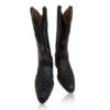 Crocodile Hornback Leather Cowboy Boot , Black