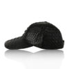 Crocodile Hornback Leather Hat , Black