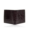 Crocodile Hornback Leather Wallet , Bordeaux