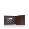 Crocodile Hornback Leather Wallet , Dark Tan