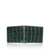 Crocodile Hornback Leather Wallet , Green