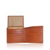 Crocodile Hornback Leather Wallet , Light Tan