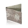 Crocodile Hornback Leather Wallet , White Himalayan