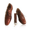 Crocodile Leather Formal Shoes , Cognac