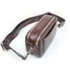 Crocodile Leather Waist Bag , Wine