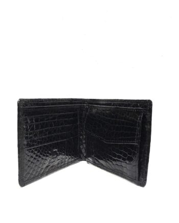 Full Crocodile Leather Wallet , Black