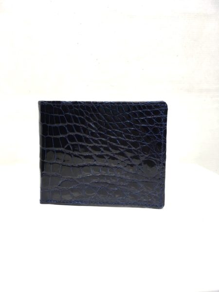 Full Crocodile Leather Wallet , Dark Blue