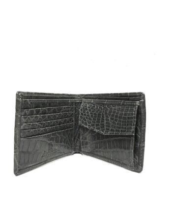 Full Crocodile Leather Wallet , Grey