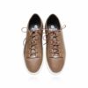 Lamb Leather Lace Up Sneaker , Coffee