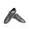 Lamb Leather Lace Up Sneaker , Grey