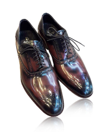 Leather Brogue Shoes , Two Tone
