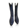 Ostrich Leather Cowboy Boot , Dark Blue