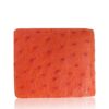 Ostrich Leather Wallet , Orange
