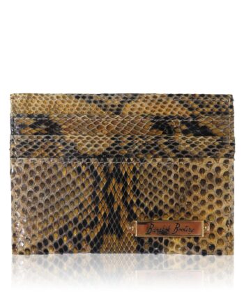 Python Back Leather Cardholder