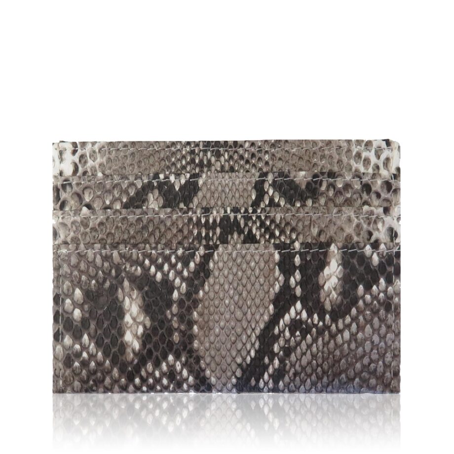 Python Back Leather Cardholder