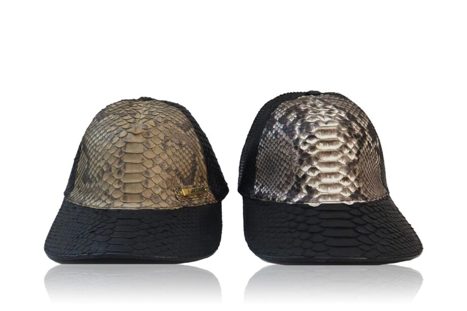 Python Leather Hat , Two Color