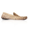 Python Leather Moccasin Natural