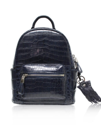 RENNY Crocodile Backpack , Size 21 , Blue