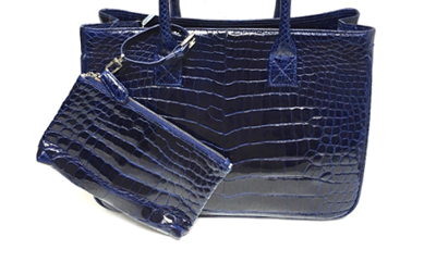 Real Crocodile Skin Handbag