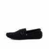 Suede Leather Moccasin , Black