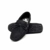 Suede Leather Moccasin , Black