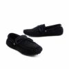 Suede Leather Moccasin , Black