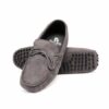 Suede Leather Moccasin , Grey