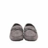 Suede Leather Moccasin , Grey