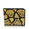 Python Leather Wallet , Yellow