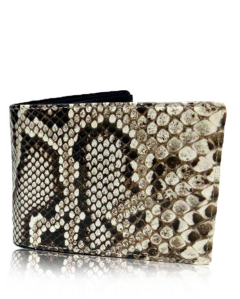 Python Leather Wallet , Natural