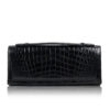 FURI Crocodile Leather Clutch Bag, Black, Size 30