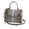 MARYAS Natural Python Leather Handbag, Size 25