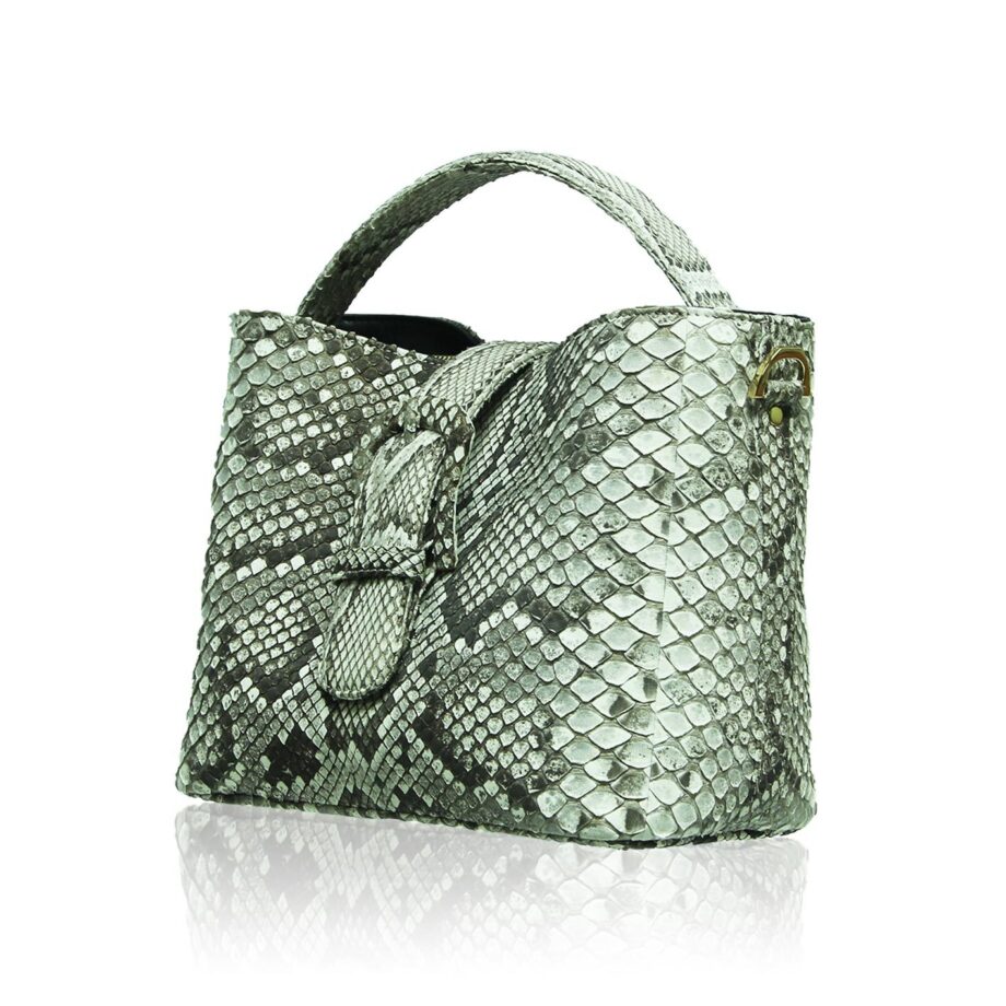 PERMAS Python Leather Handbag