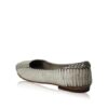 Cobra Leather Flat Shoes Natural