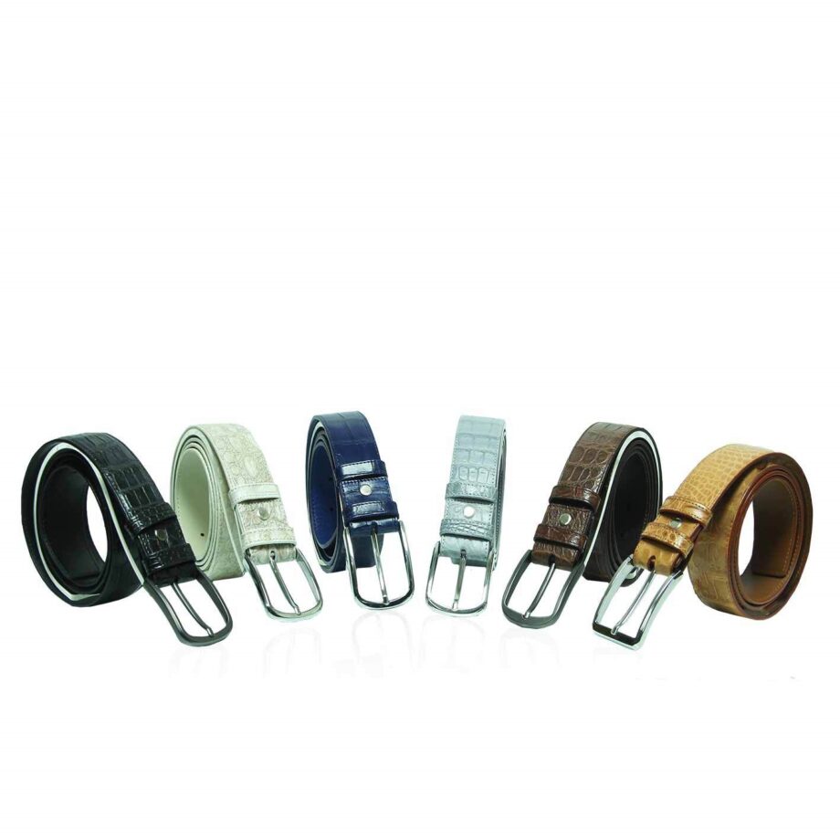 Crocodile Belly Leather Belt