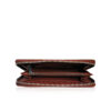 Crocodile Leather Purse, Brown