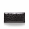 Crocodile Leather Women's Purse, Black