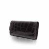 Crocodile Leather Women's Purse, Black