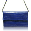 DAISY Crocodile Sling Bag, Blue, Size 28