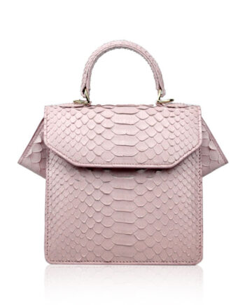 MATILDA Python Skin Handbag Pink