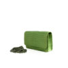 Crocodile Leather BARZAAR Clutch Bag, Size 19 cm