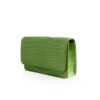 Crocodile Leather BARZAAR Clutch Bag, Size 19 cm