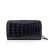 Crocodile Two Round Zipper Purse, In A Variety Of Colors